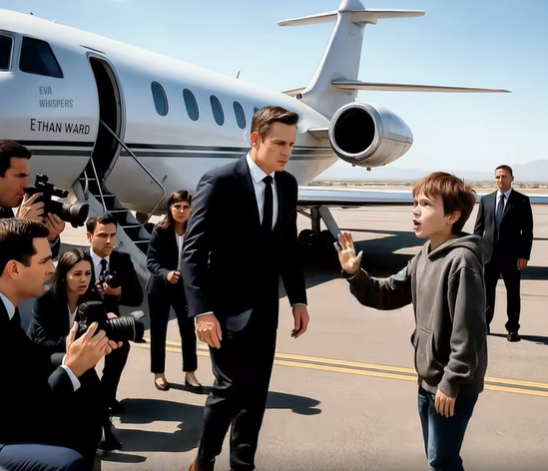 Дворовой пацан подбежал к частному самолёту олигарха и закричал: «Пожалуйста… НЕ САДИТЕСЬ В ЭТОТ САМОЛЁТ!»