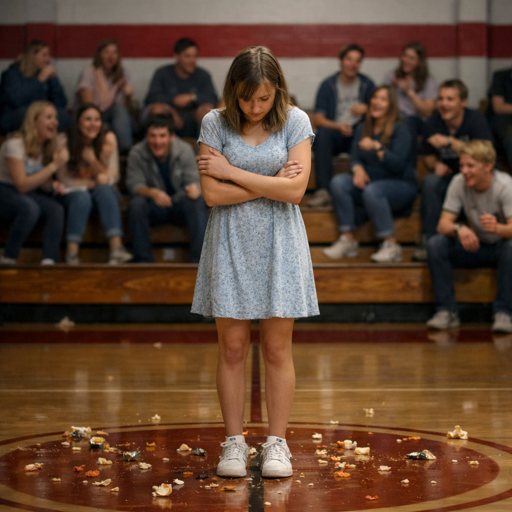 В спортзале смеялись над Майей — пока в дверь не вошёл её отец-генерал.