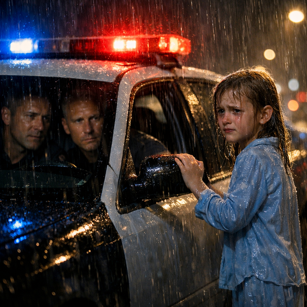 Дівчинка привела патрульних додому