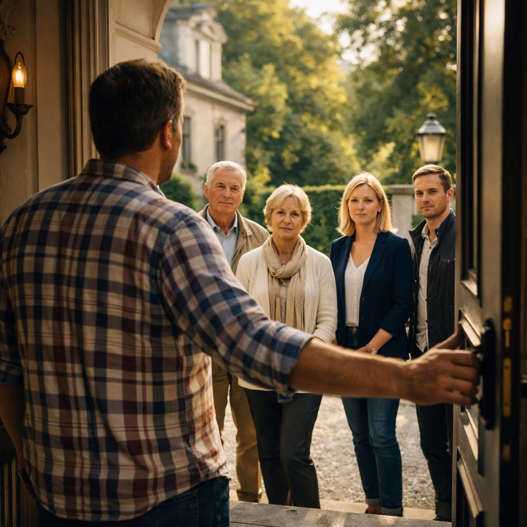 Они приехали ко мне слишком поздно.