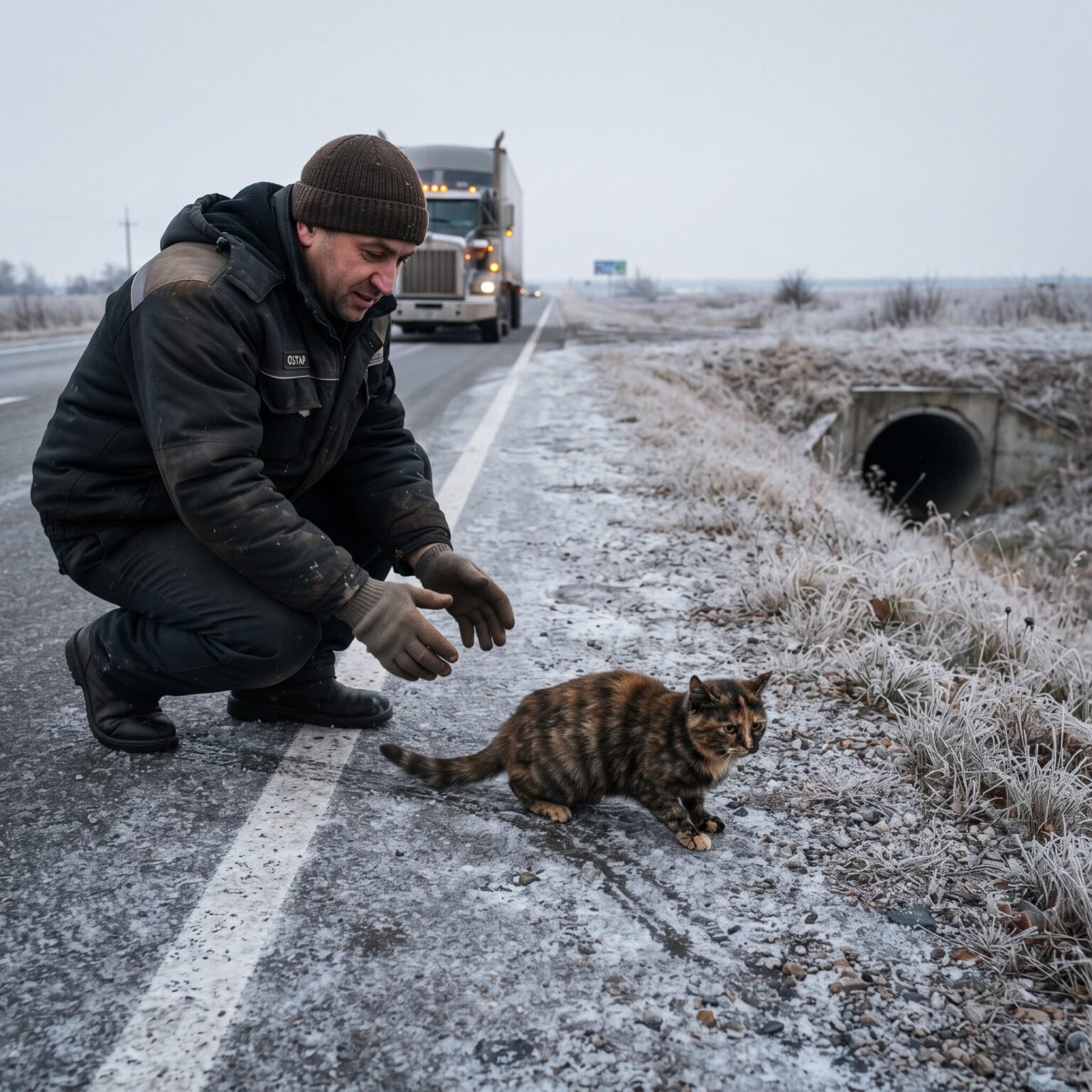 Кішка з переламаним хребтом повернулася до своїх кошенят